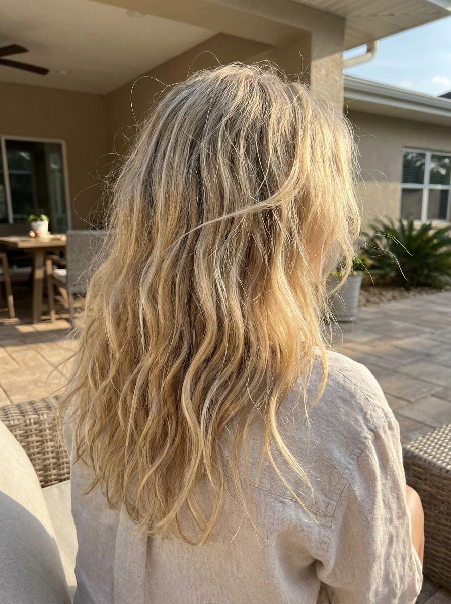 Einfache Beach Waves - einfache Frisur für lange Haare